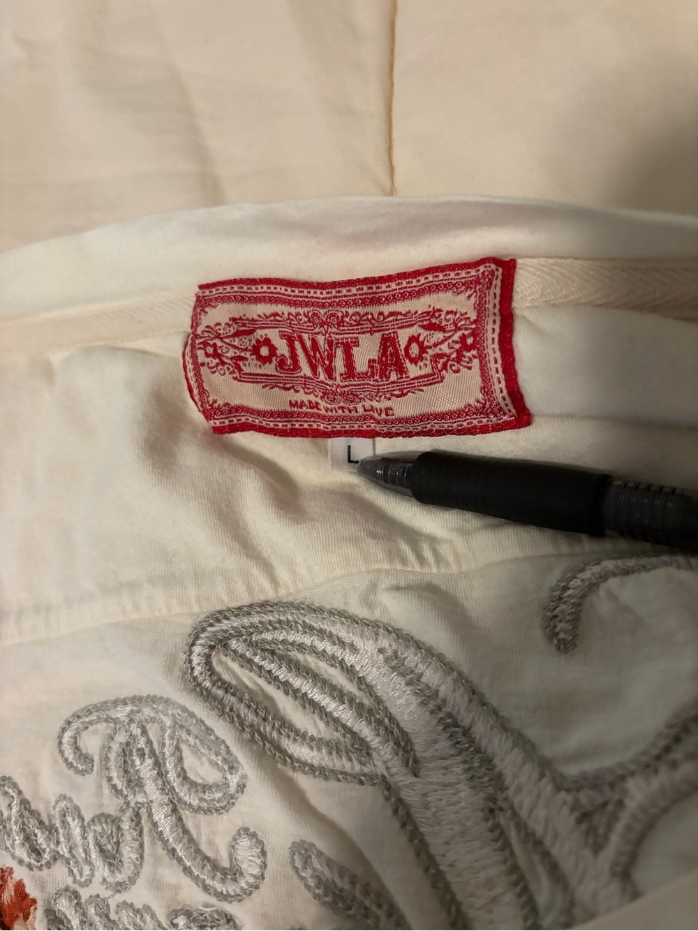 Johnny Was Bell Sleeve Embroidered T Shirt - Picture 5 of 10